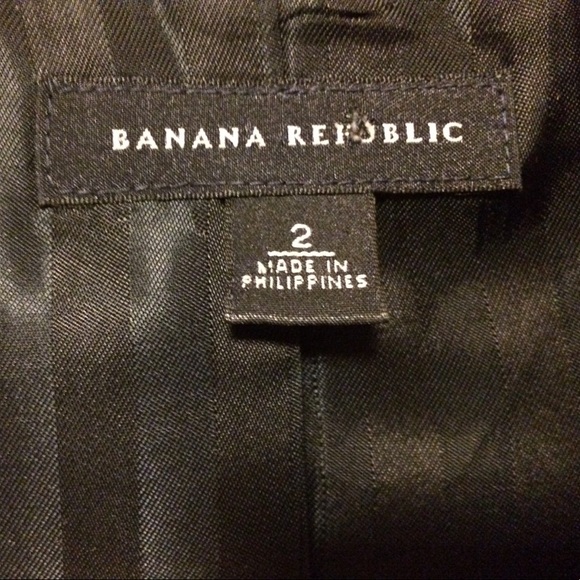 Collared Black Wool Banana Republic Blazer - Picture 4 of 4
