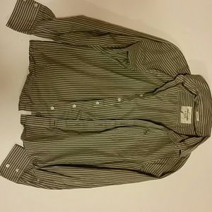 Abercrombie and Fitch gray stripe button down