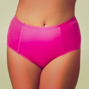 👙Pink High Waist Swim Bottoms Plus Size 2X