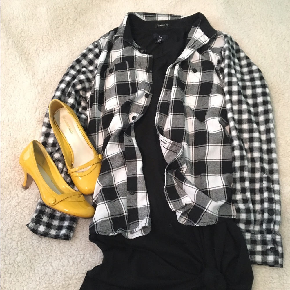 Black and white flannel