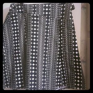 Lane Bryant sz 20 Black and White Dot Skirt