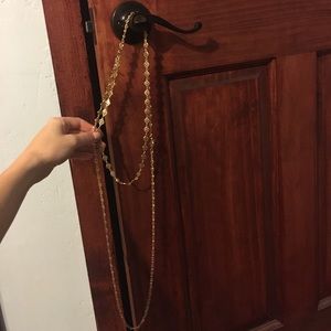 Stella and dot gold layering necklace