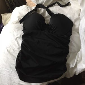 Black Halter Tankini Victoria's Secret Top