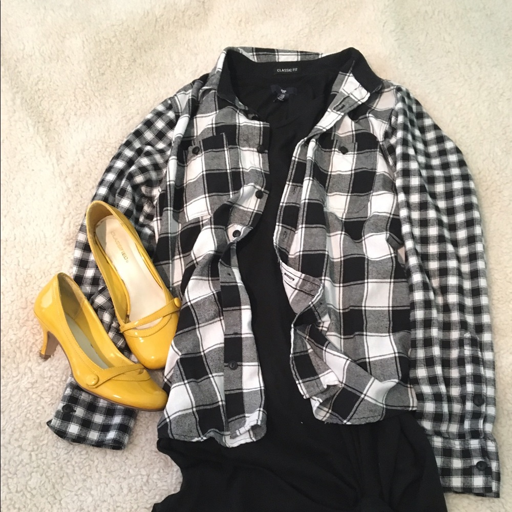 Yellow shoes