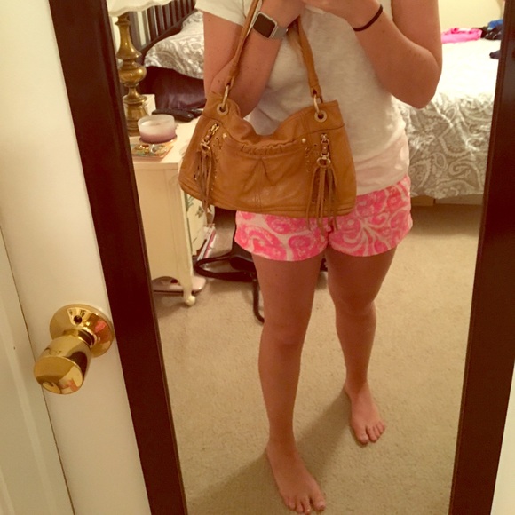 B Makowsky Leather Handbag - Picture 6 of 8