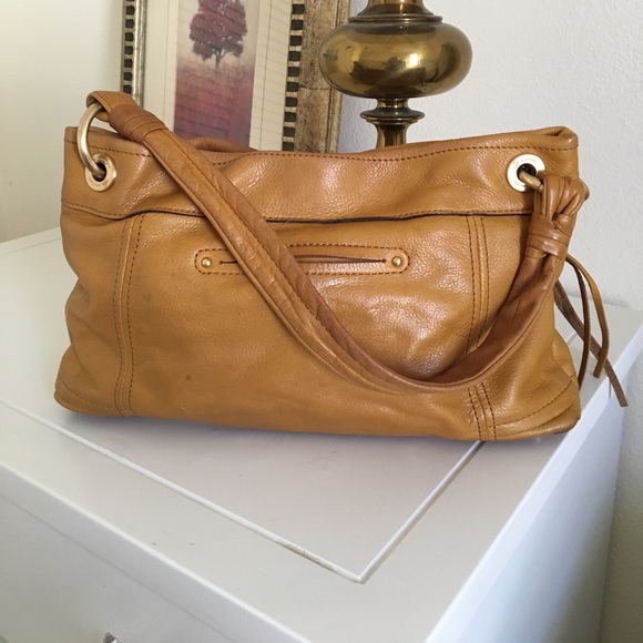 B Makowsky Leather Handbag - Picture 7 of 8