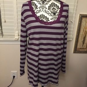 ☂️LENA ☂️LONG SLEEVE ☂️LACE TRIM NECK ☂️