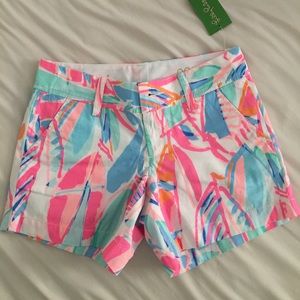 New Lilly Pulitzer Women's Callahan Shorts Sz 00