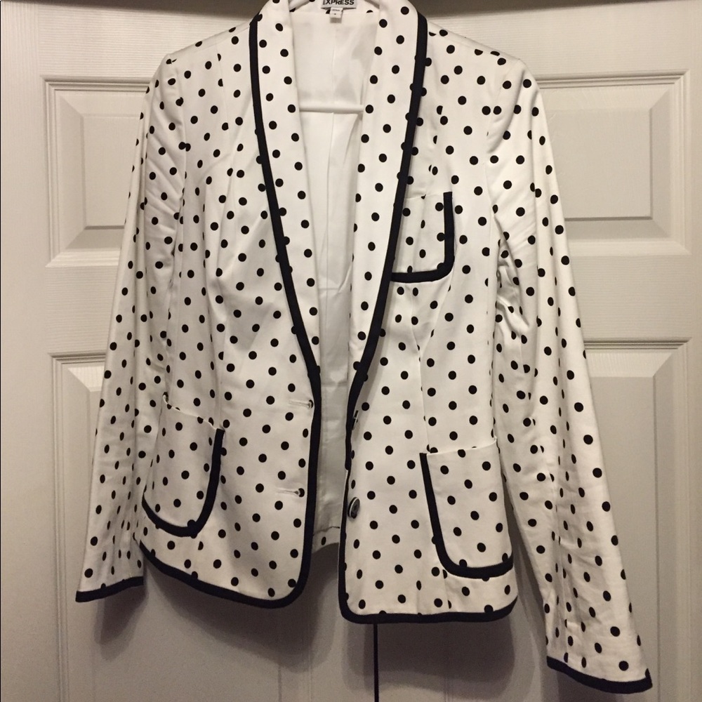 Express Polka Dot Blazer