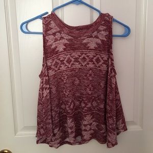 Maroon crop top