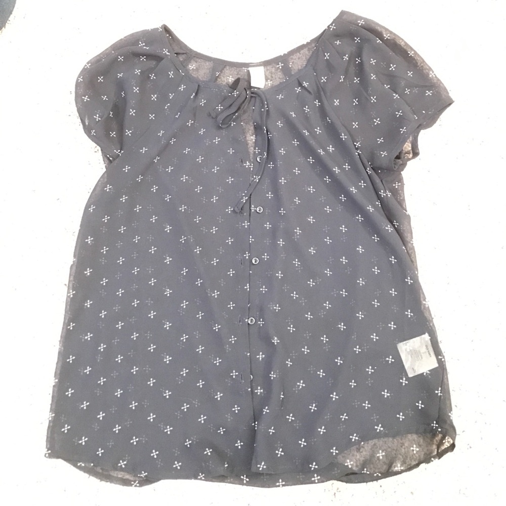Navy blouse