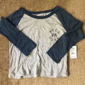 RVCA cropped baseball tee