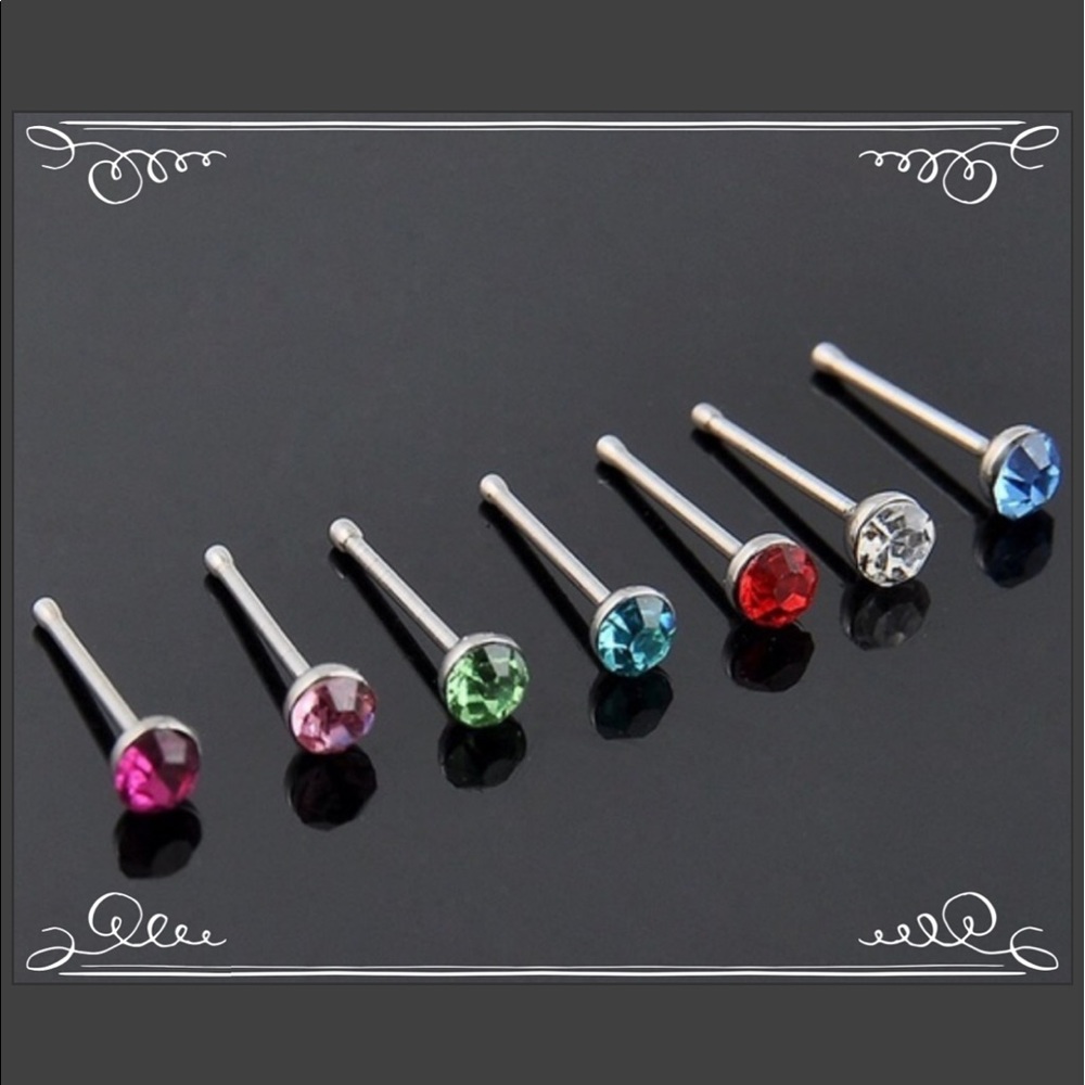 ➰ .24 SURGICAL STEEL NOSE BONES. ➰