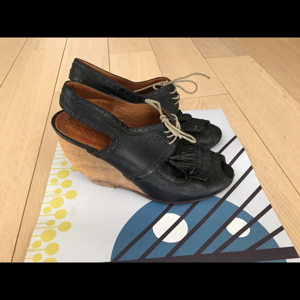 Rachel Comey Lace-up Brogue Wedges