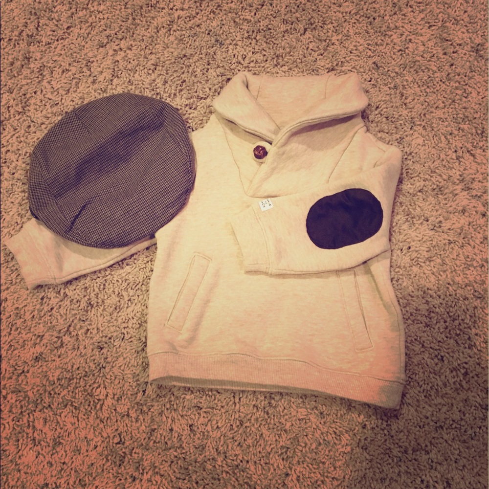 Janie and Jack sweater and hat