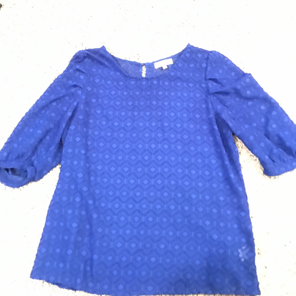 Cobalt blue blouse