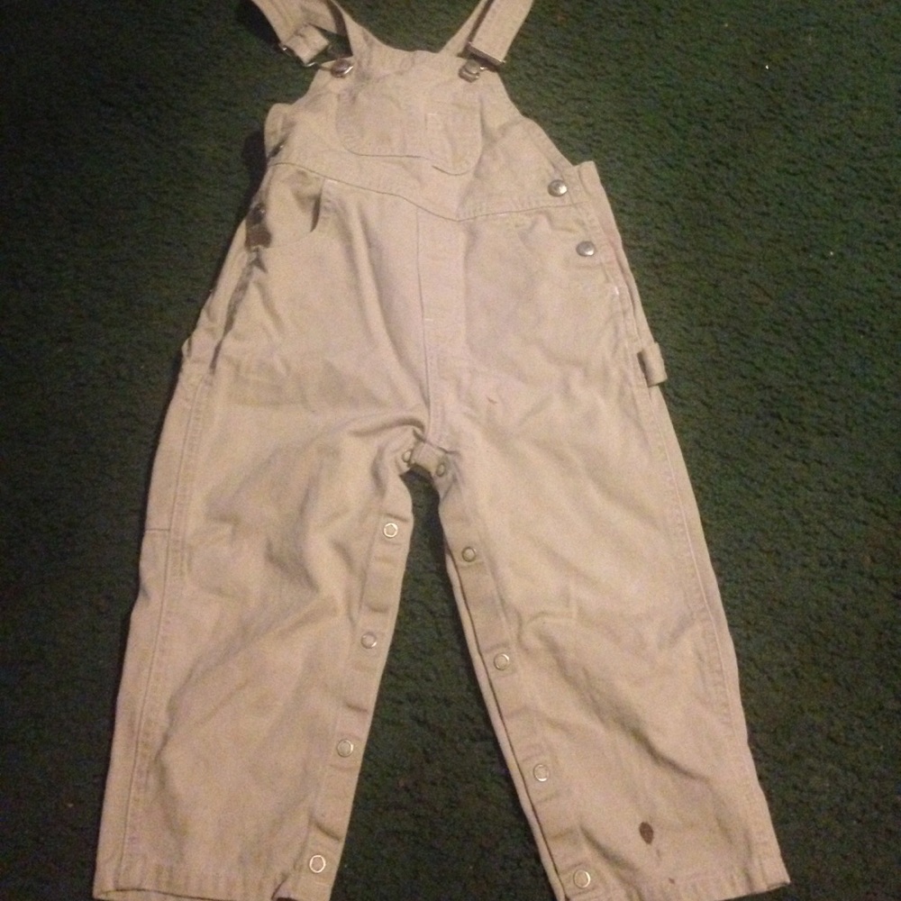 Tan Overalls 3T used condition!