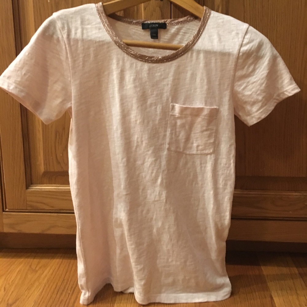 Light pink J. Crew t-shirt