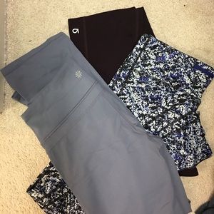 Like new: 2 GAP running/workout tights, 1 Athleta