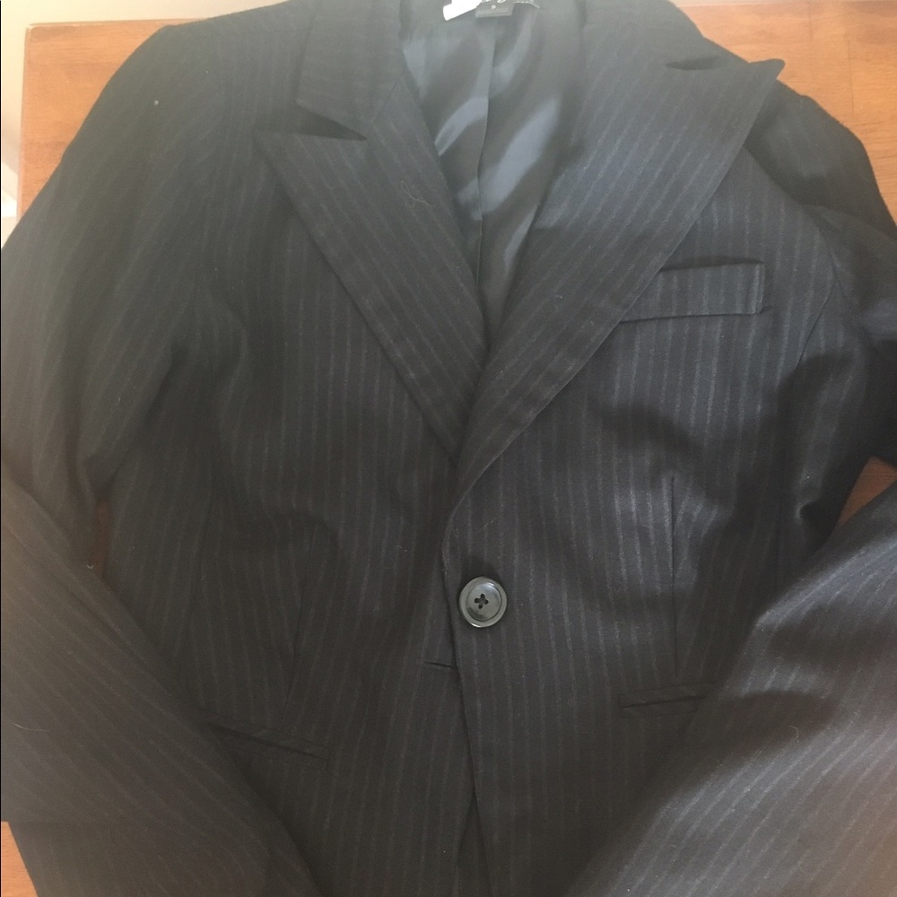 Forever 21 black and white striped blazer