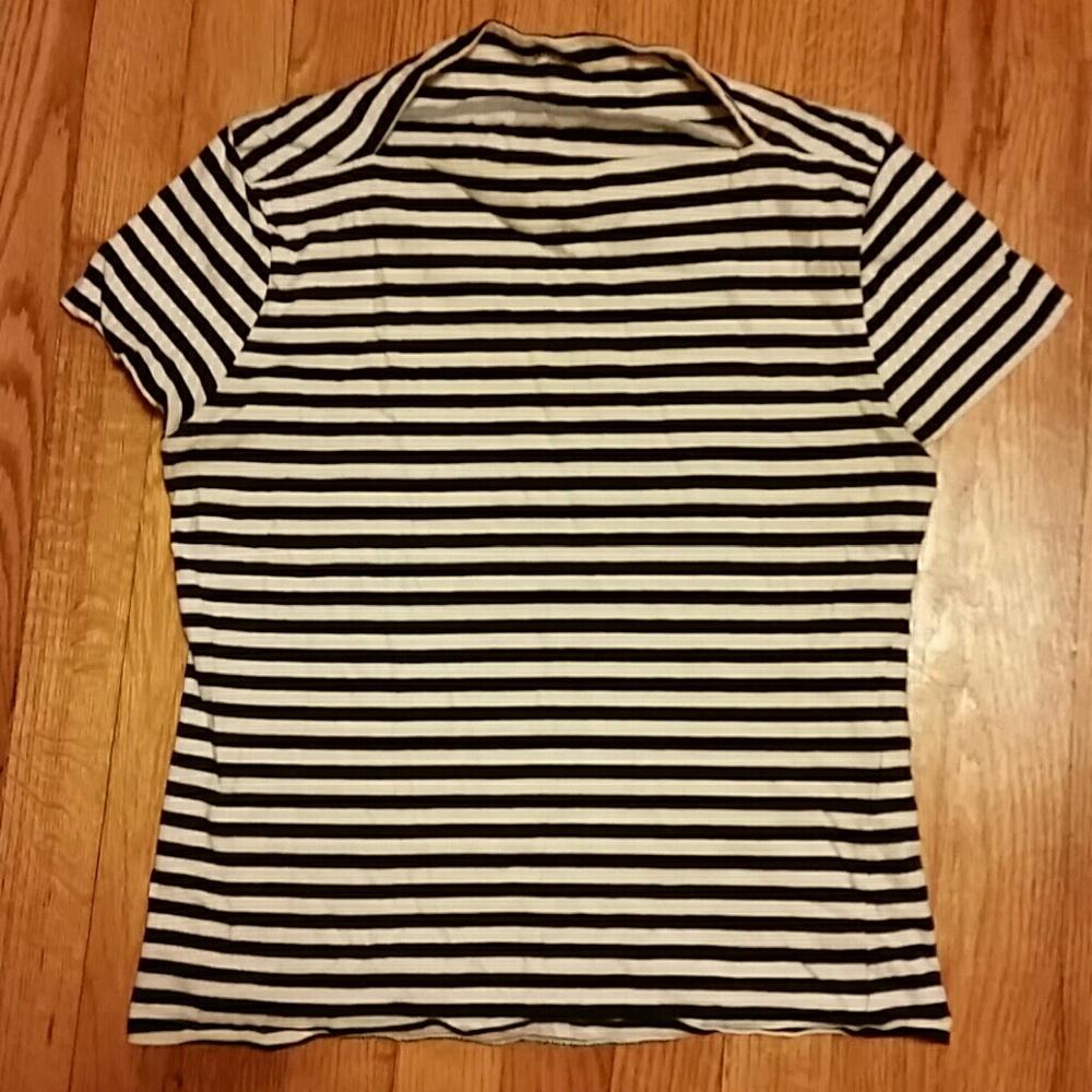 Black and white striped Kate Spade Saturday tee