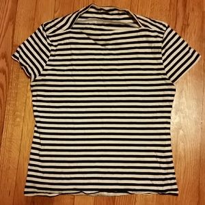Black and white striped Kate Spade Saturday tee