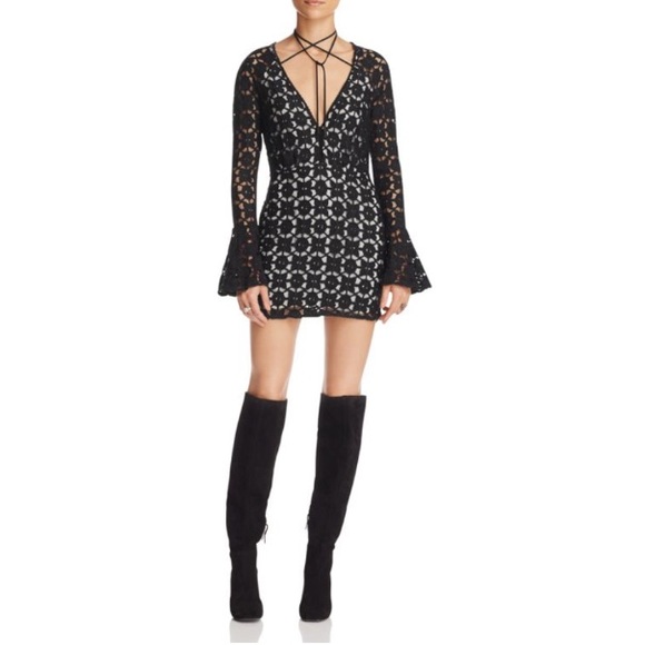 Free People Black Mini Dress - Picture 7 of 8