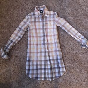 Free People long button down shirt