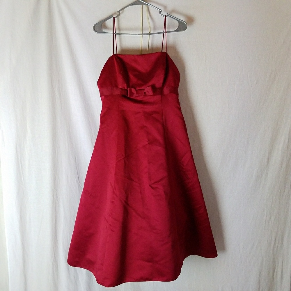 David's Bridal beautiful red dress