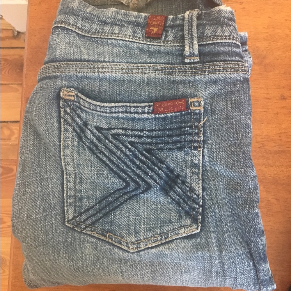 Seven for all mankind medium wash jeans