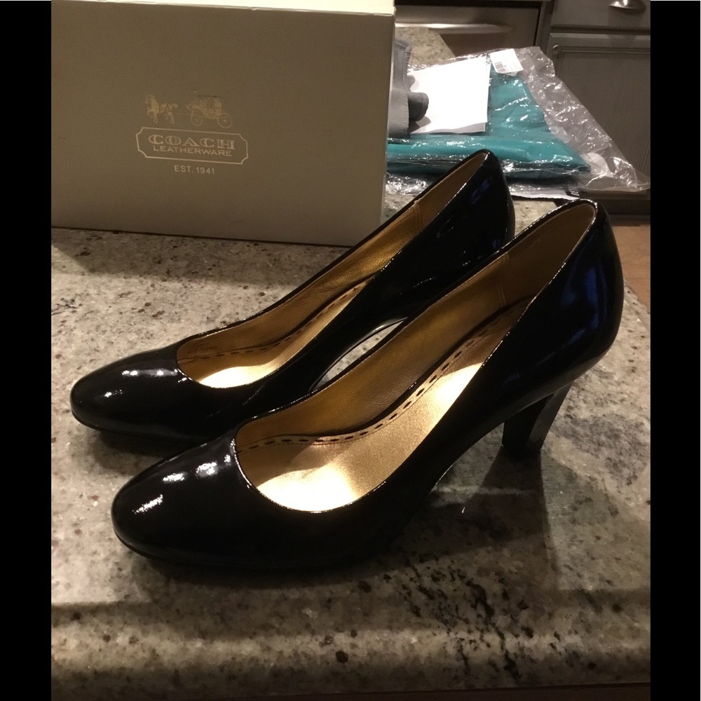 Coach Sheri Pump Black Patent