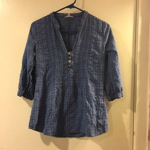 Blue tunic style shirt