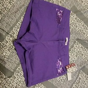 purple sequins shorts 💜💜💜💜
