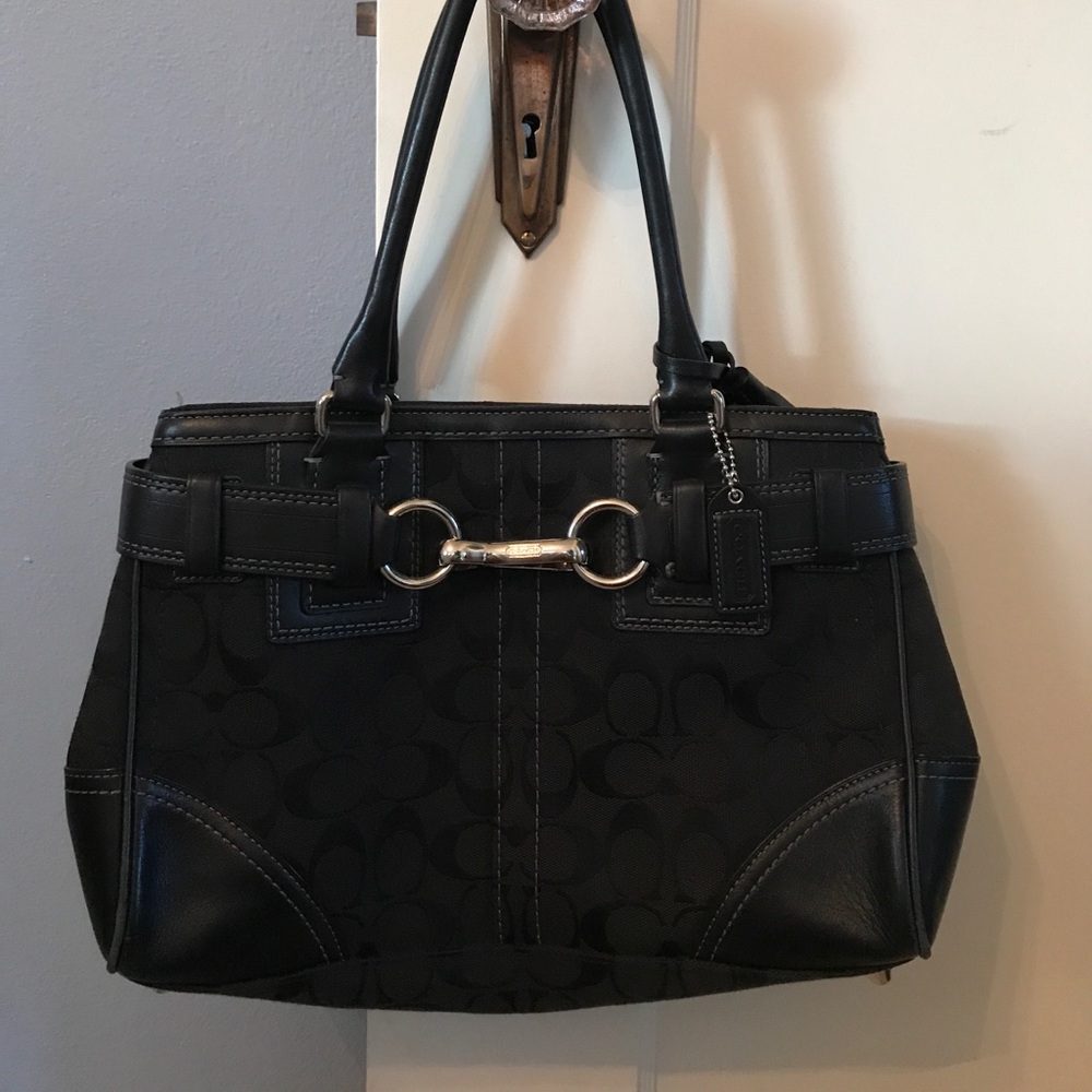 Black coach purse