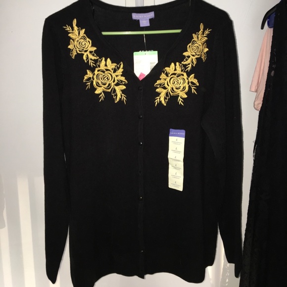 🎉HP✨ Laura Scott embroidered cardigan - Picture 2 of 4