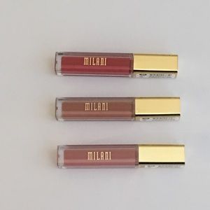 Milani Amore Lip Creme shades 11, 10, and 39