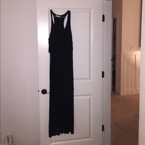 Black maxi dress