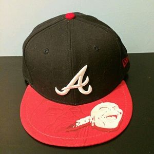 Rare New Era 59Fifty Screaming Savage Hat