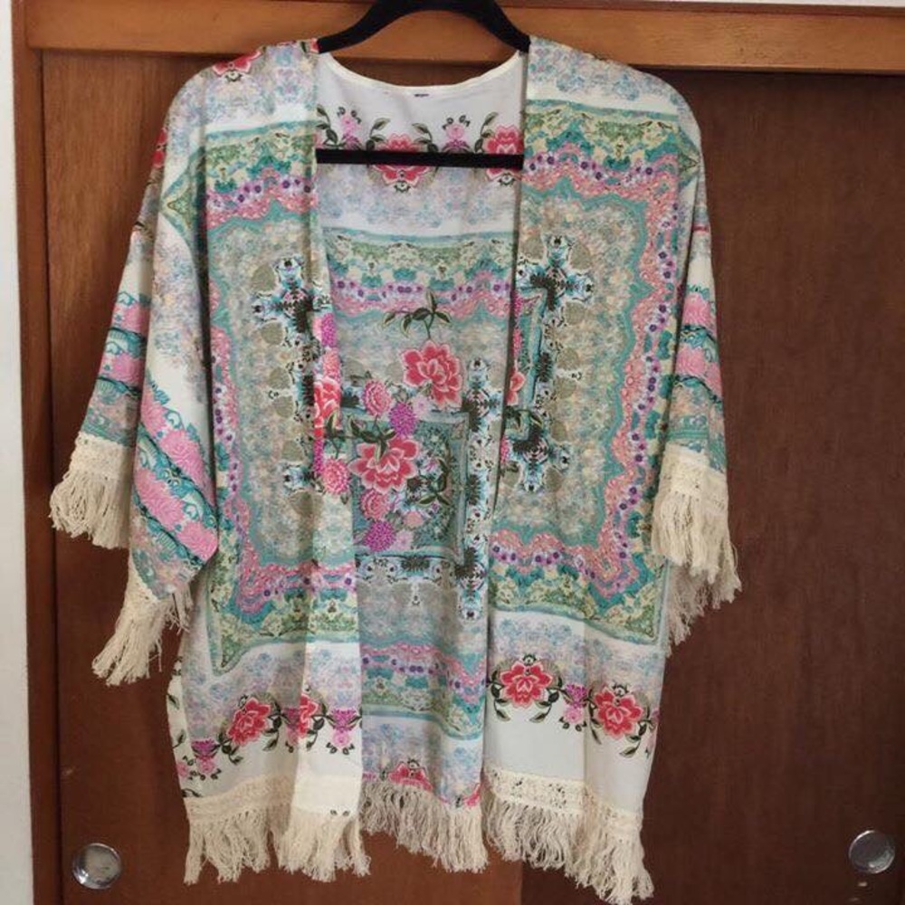 Boutique bohemian kimono top free people