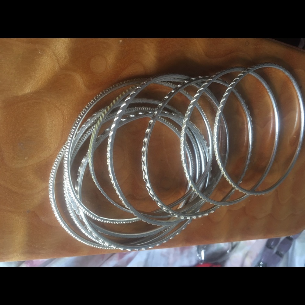 Silver bangles