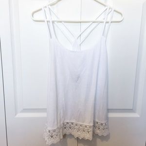 NWT White Racerback Tank Top