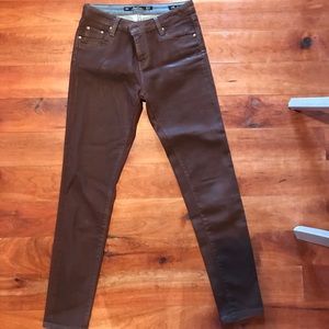 Zara Women coated skinny jeans