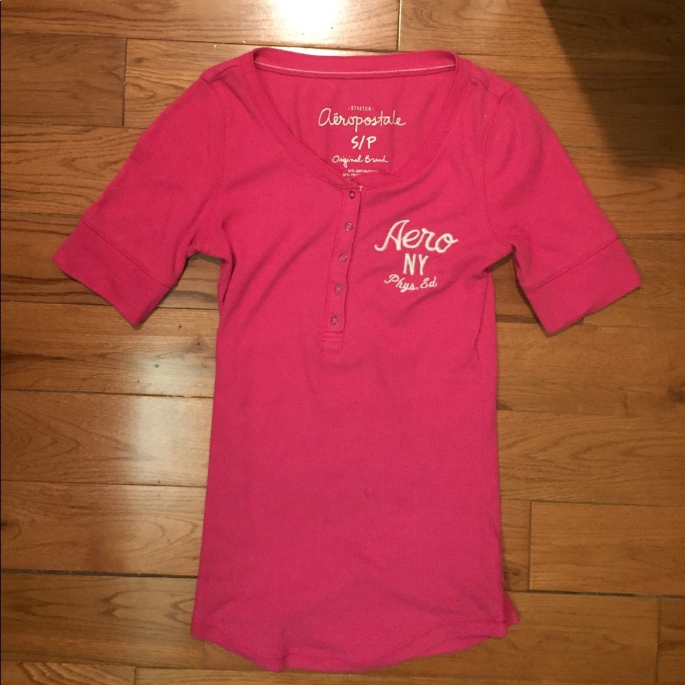 NWOT Pink 3/4 Sleeve Aeropostale Shirt