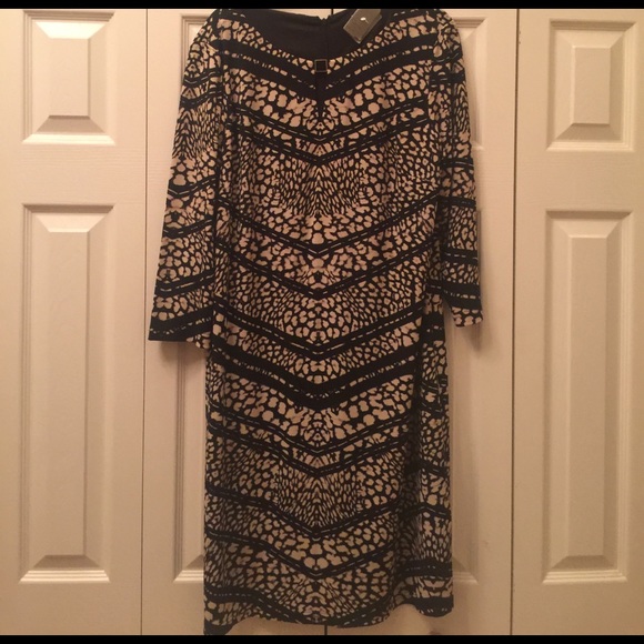 Tahari by ASL Shift Dress with Tie Belt - size 12 - Picture 3 of 5