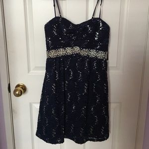 Navy blue formal dress