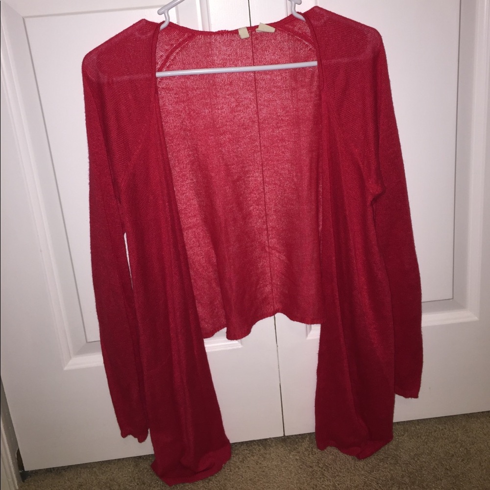 Moth Red cardigan