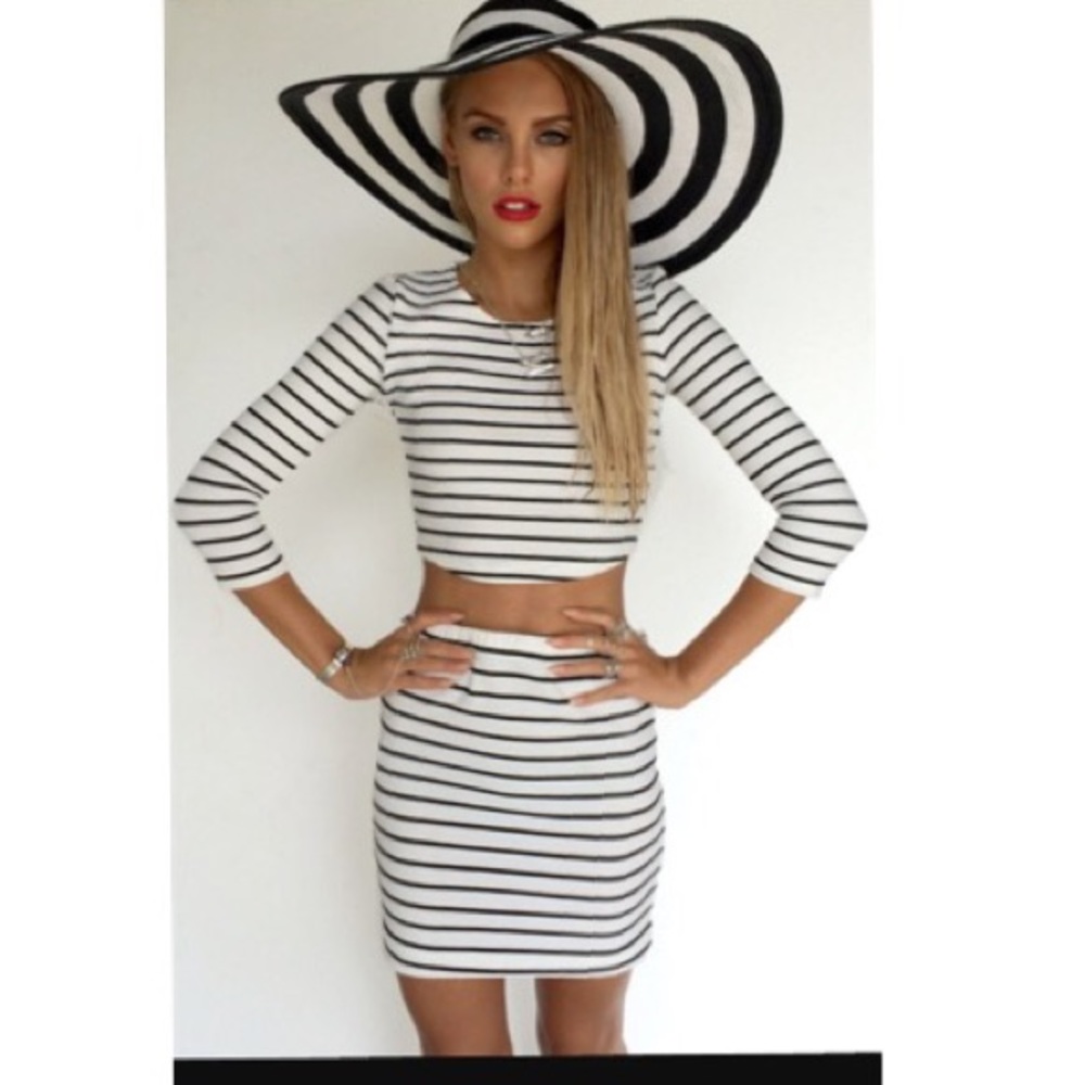 Sabo skirt stripe top and bottom set - sold out!