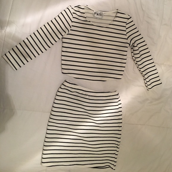 Sabo skirt stripe top and bottom set - sold out! - Picture 3 of 5