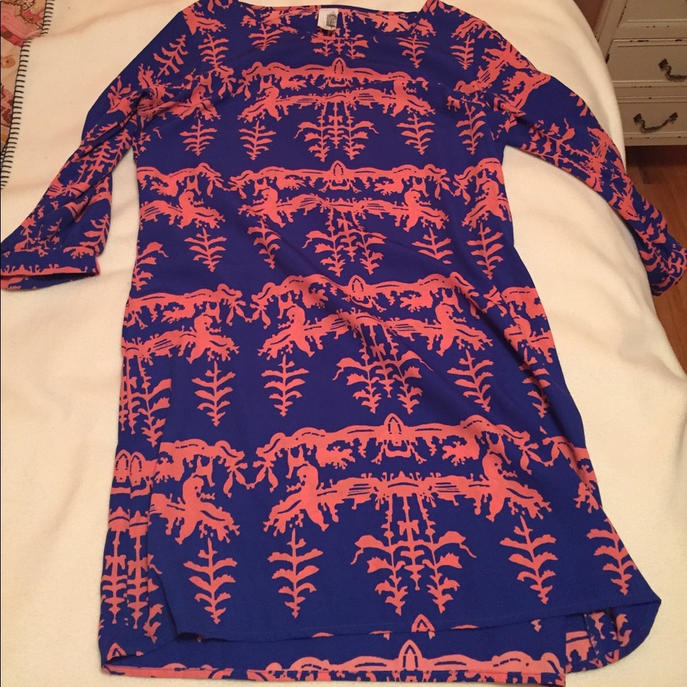 Pin & Coral shift dress