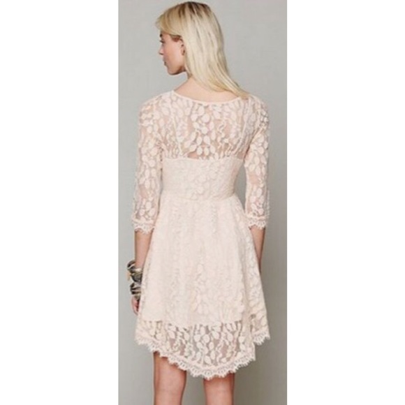 Free People Floral Mesh Lace Dress - Picture 4 of 5